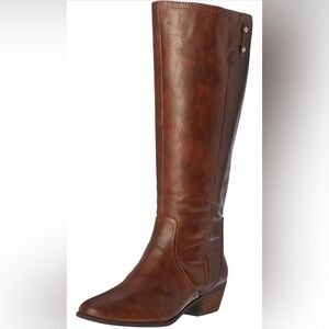 Dr. Scholl's Shoes womens Brilliance Wide Calf Riding Boot